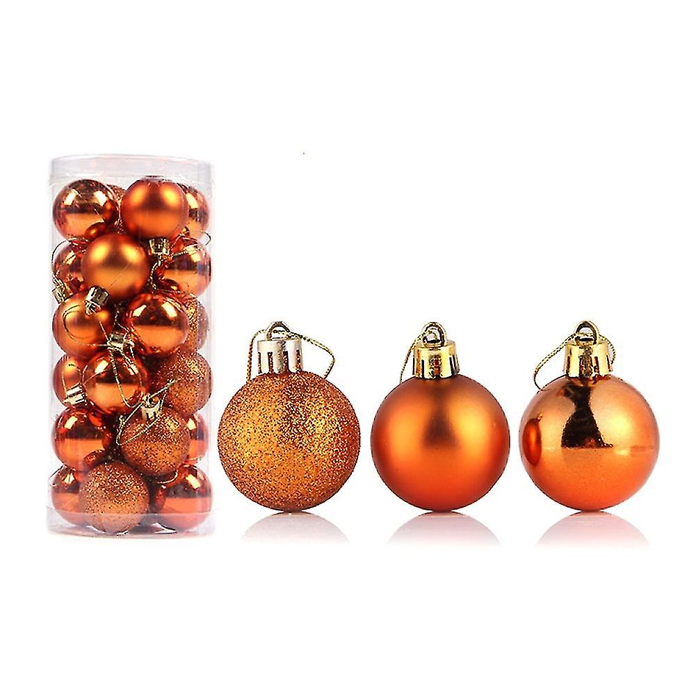 24pcs 4/6/8cm Christmas Ball Ornament Baubles Xmas Tree Window Hanging Decor Jikaix