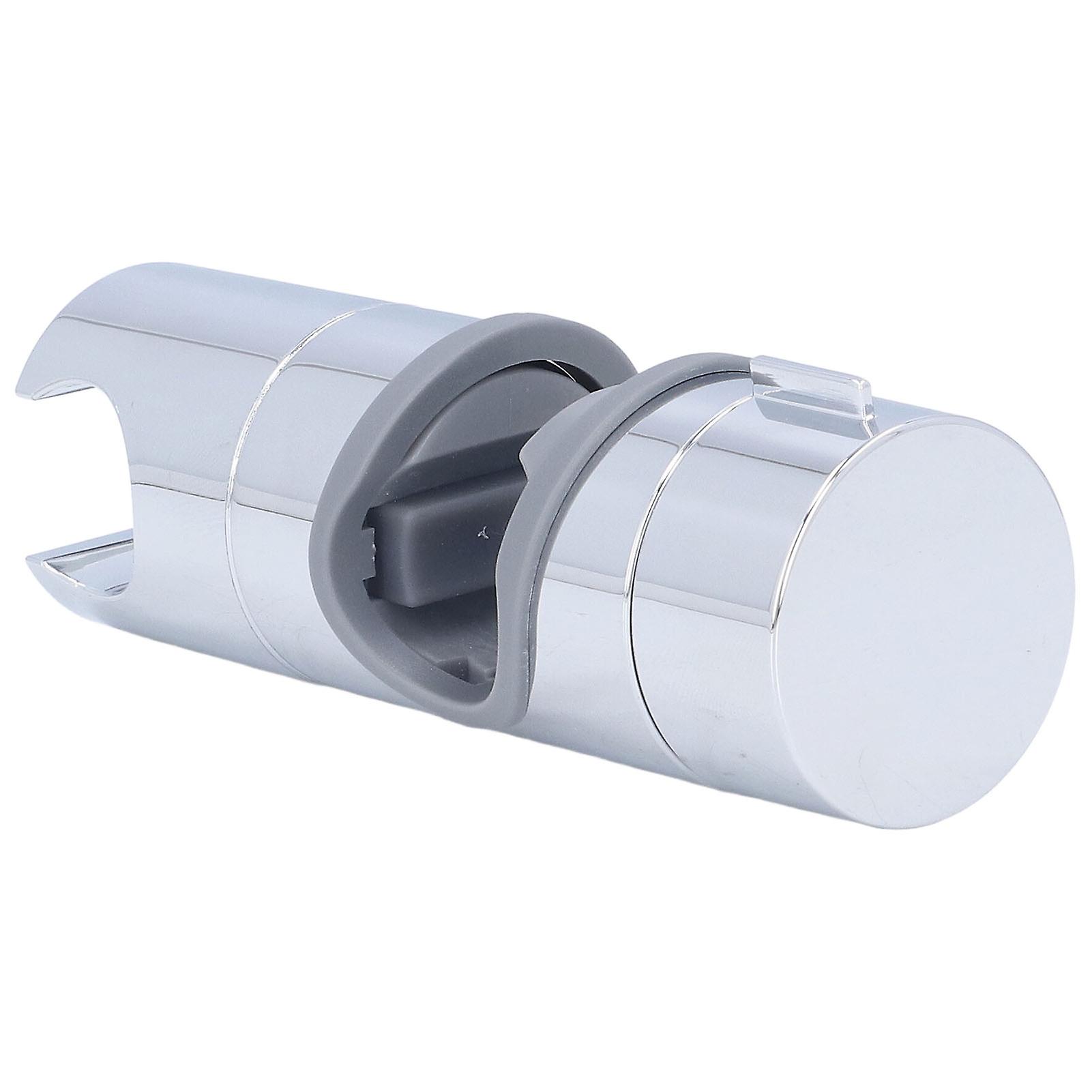 Shower Slide Rail Bar Holder 360 Degree Adjustable Straight Clamp ABS Chrome for 18‑25mm Pipe