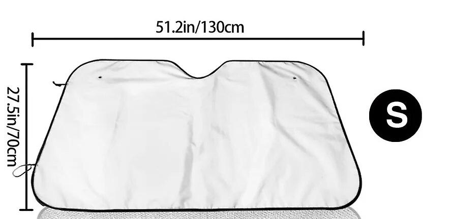 Punto e parasole per auto sdentato, ombrellone per auto punto divertente, ombrello furia notturna, punto parabrezza auto, ombrello sdentato, S ~ 24409