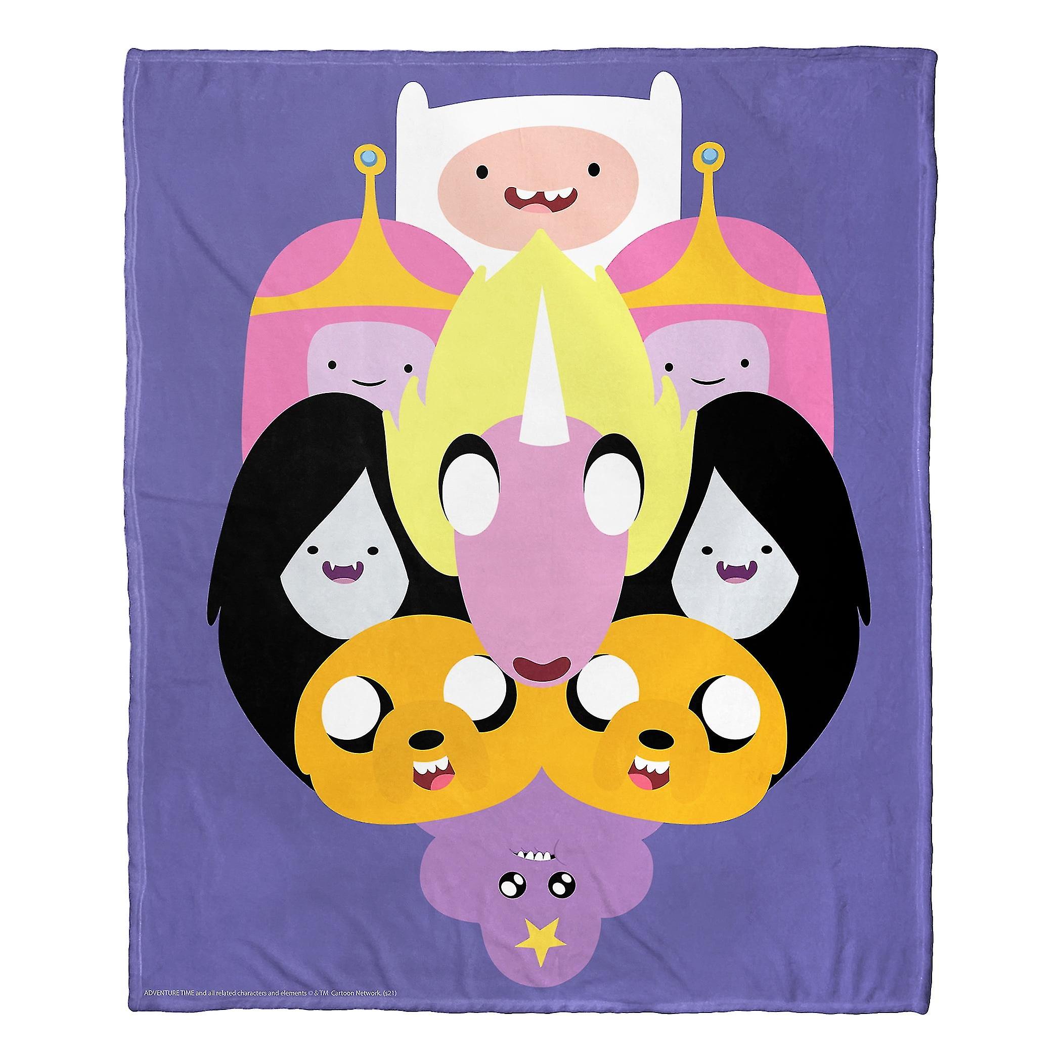 Adventure Time, Crazy Split Aggretsuko Comics Silk Touch Throw Blanket, -yhju558