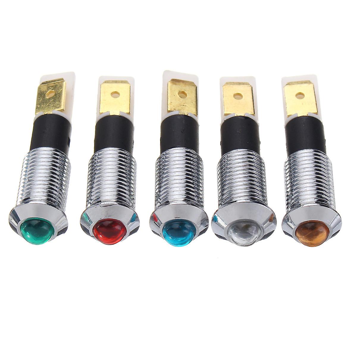 12V 10mm Led Dashboard Dash Warning Indicator Signal Light Lamp