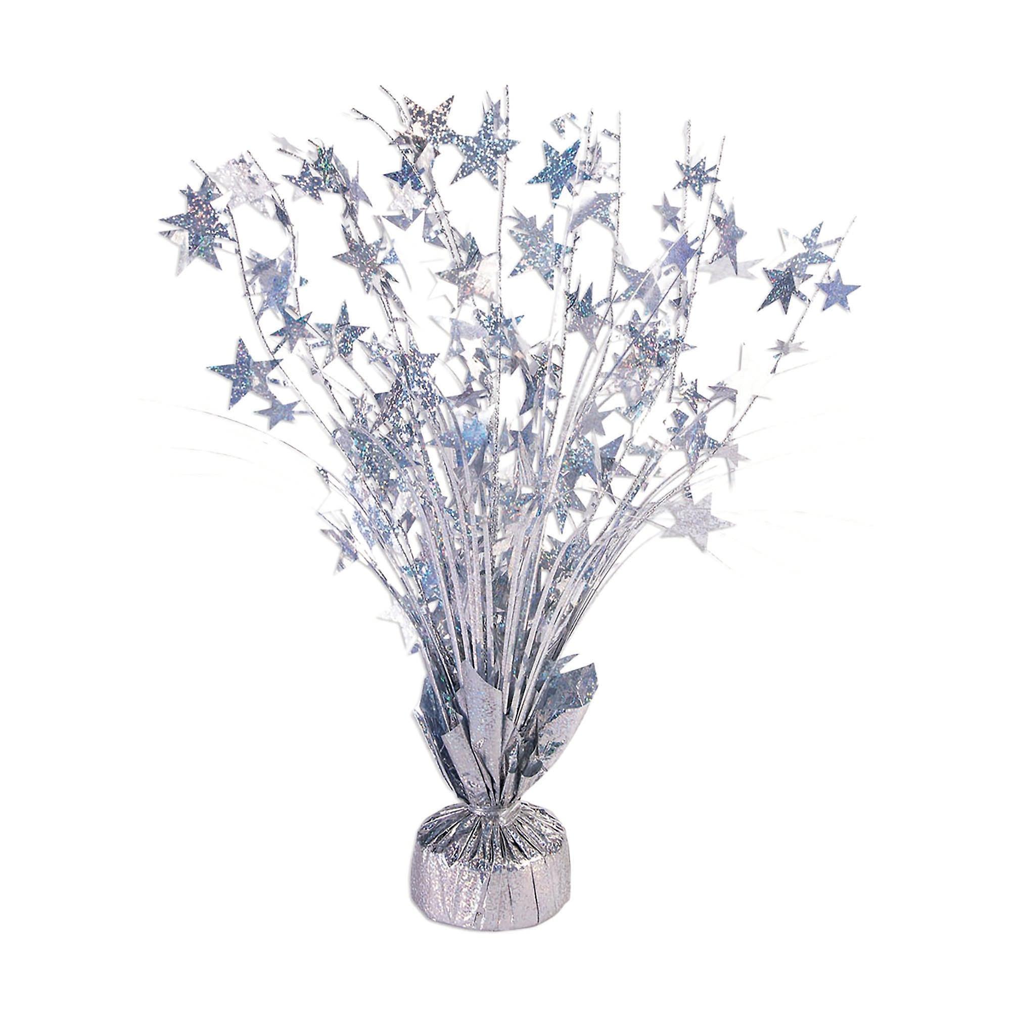 Balloon Weight Star Silver Holographic Sk97930