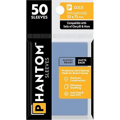 GLOSS MATTE High Quality Gold Phantom Sleeves 50 Pieces Fir Card Size 50x75mm