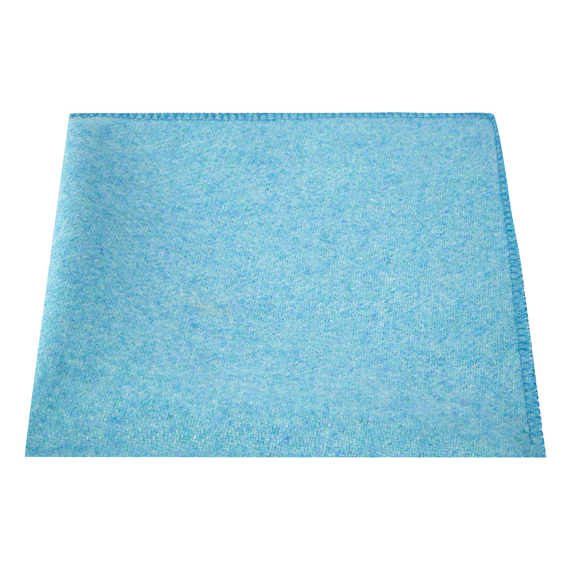 Maya Blue Donegal Tweed Pocket Square