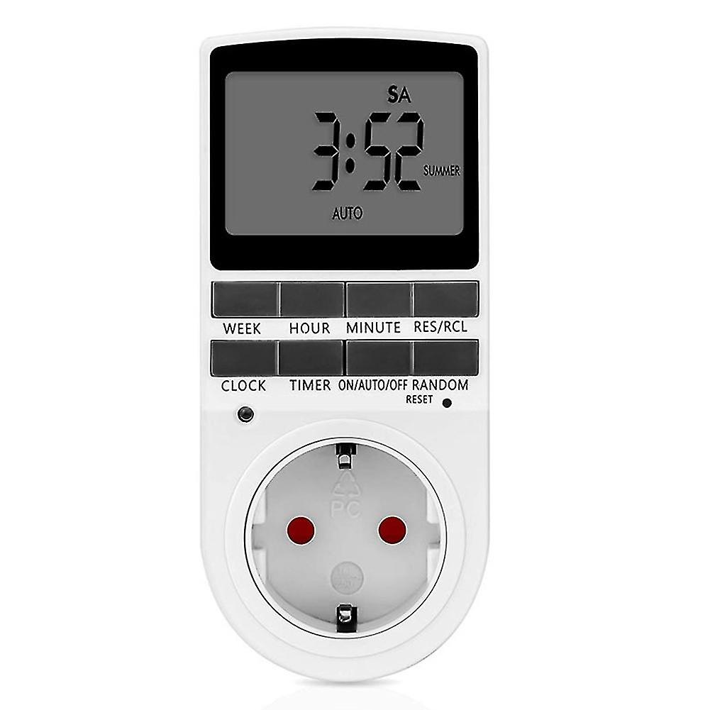 BoSaiD 230V LCD Display Digital Timer Switch Electrical Outlet Countdown EU Plug Socket