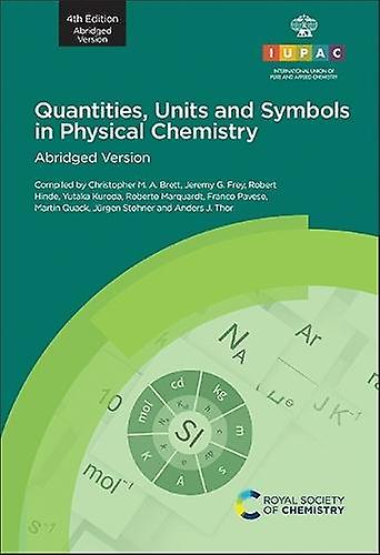 Quantities Units And Symbols In Physical Chemistry Paperback