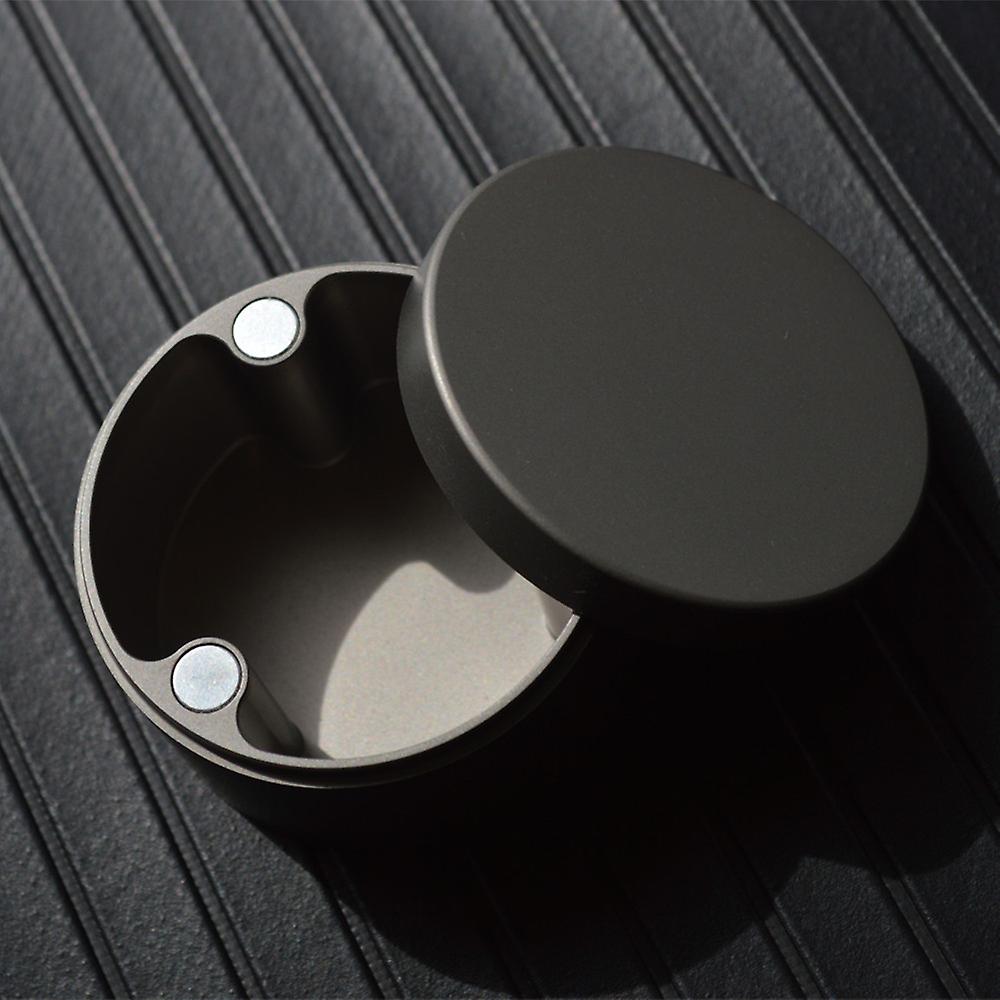 جديد جولة المغناطيسي مربع معدني في الهواء الطلق التخييم التيتانيوم حاوية صغيرة مربع