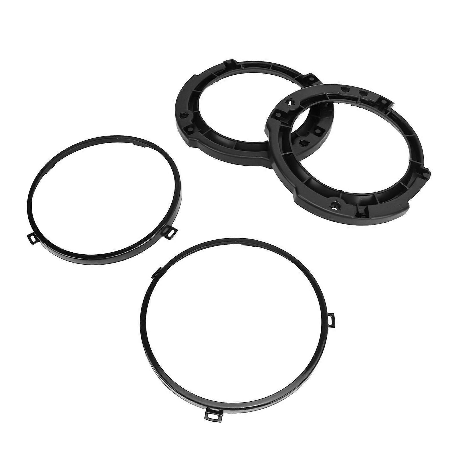 7Inch Round Headlight Mounting Retaining Bracket Ring Set with Headlight Metal Ring Black Replacement for Jeep Wrangler JK 2007 to 2017 
