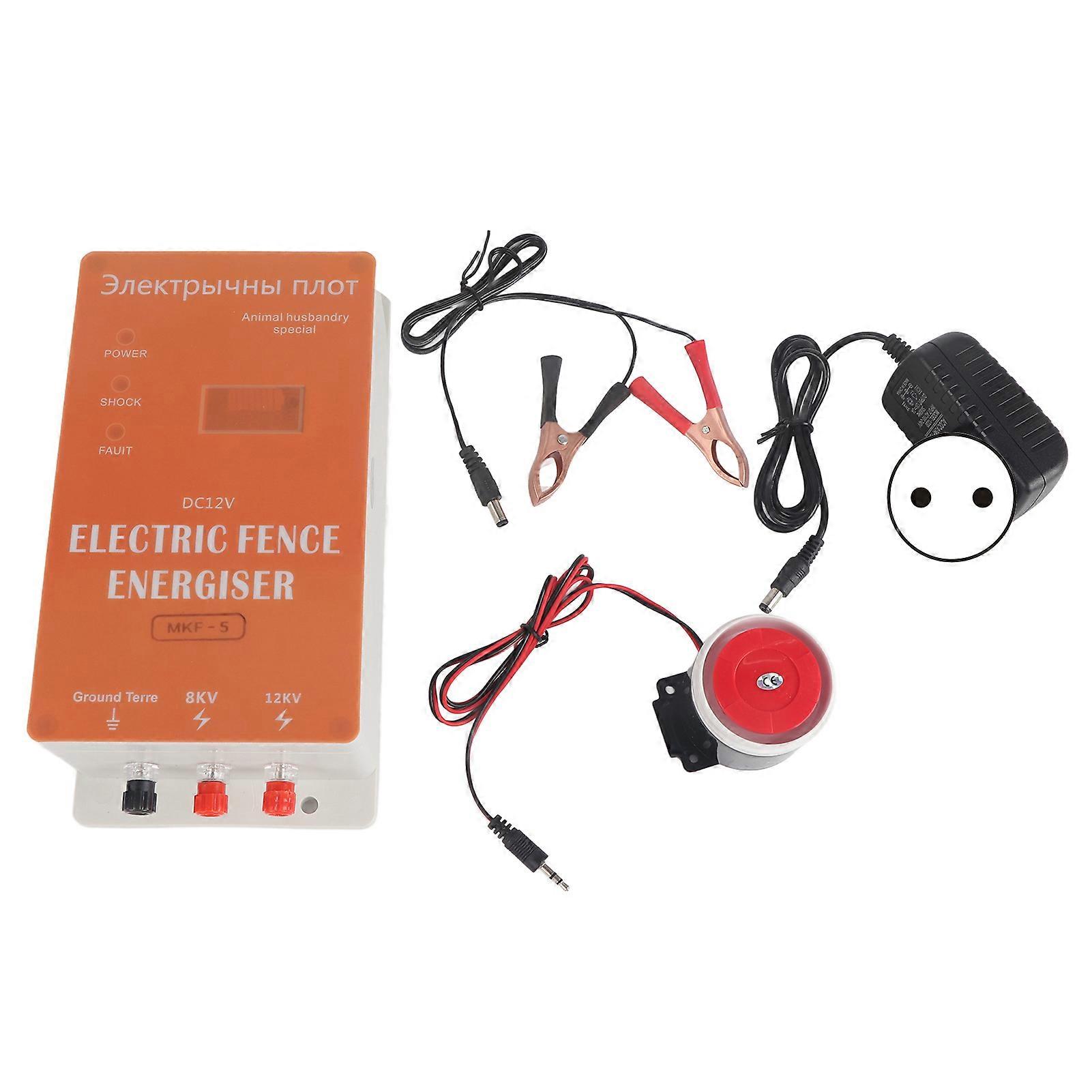 Animal Pulse Electric Fence High Voltage Host Electronic Fence Alarm Controller 100240VEU Plug