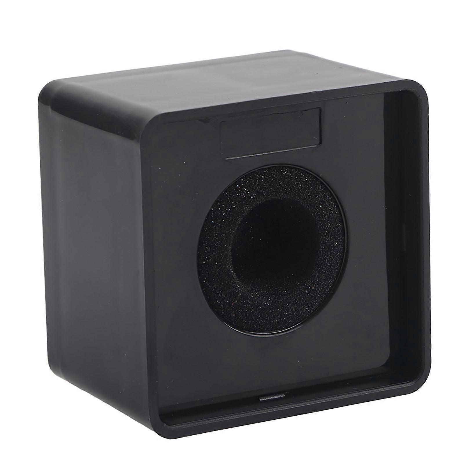 Microphone Square Station Compact Portable Black Abs For Interview Meeting 41mm