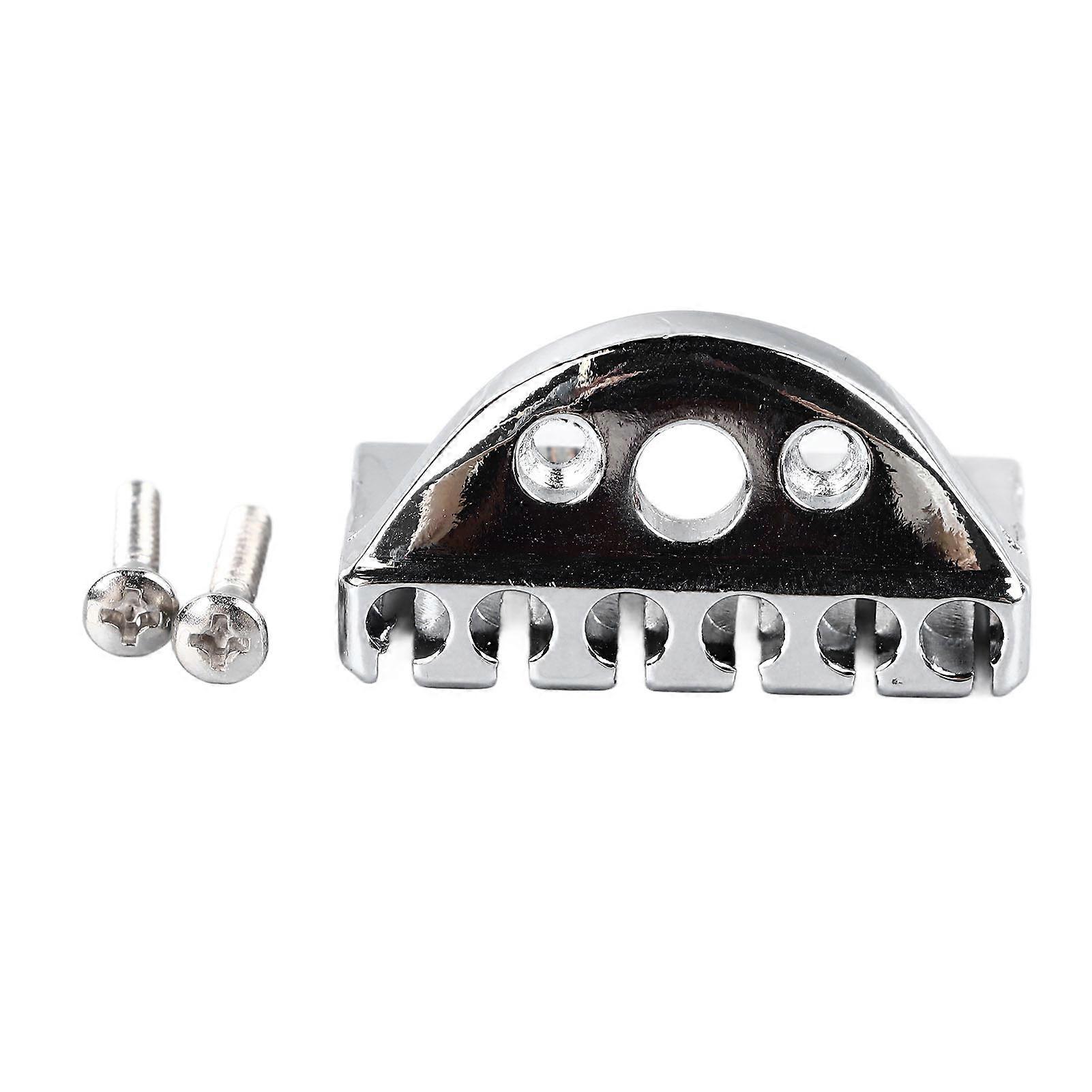Headless Guitar String Lock 6 String Electric Guitar Bridge Locking Nut Musical Instrument Accessories Silver