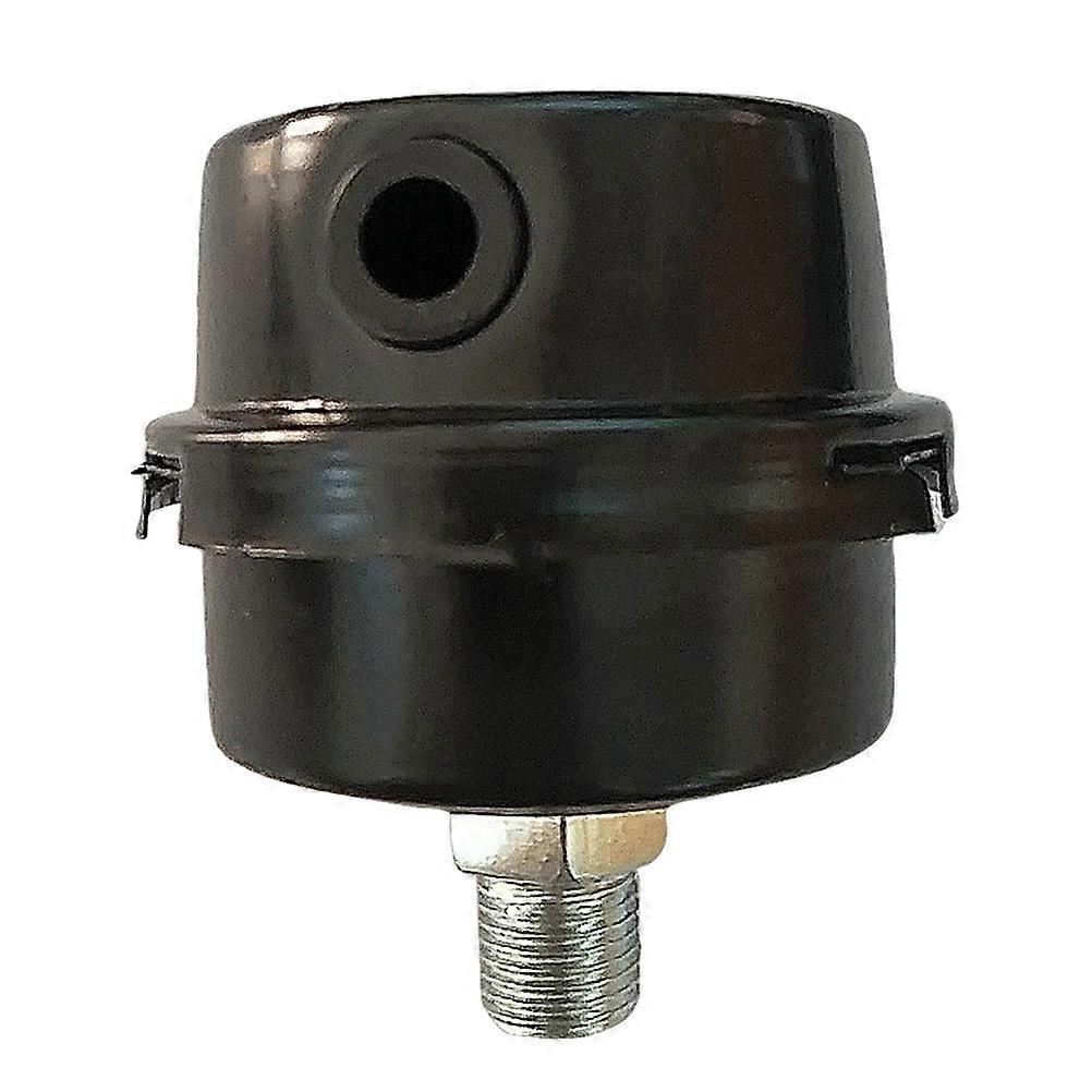 Black Iron Shell Air Noise Intake Filter Muffler Silencer 1/4 Inch Thread For Oil Free Air Compressor Inlet Parts