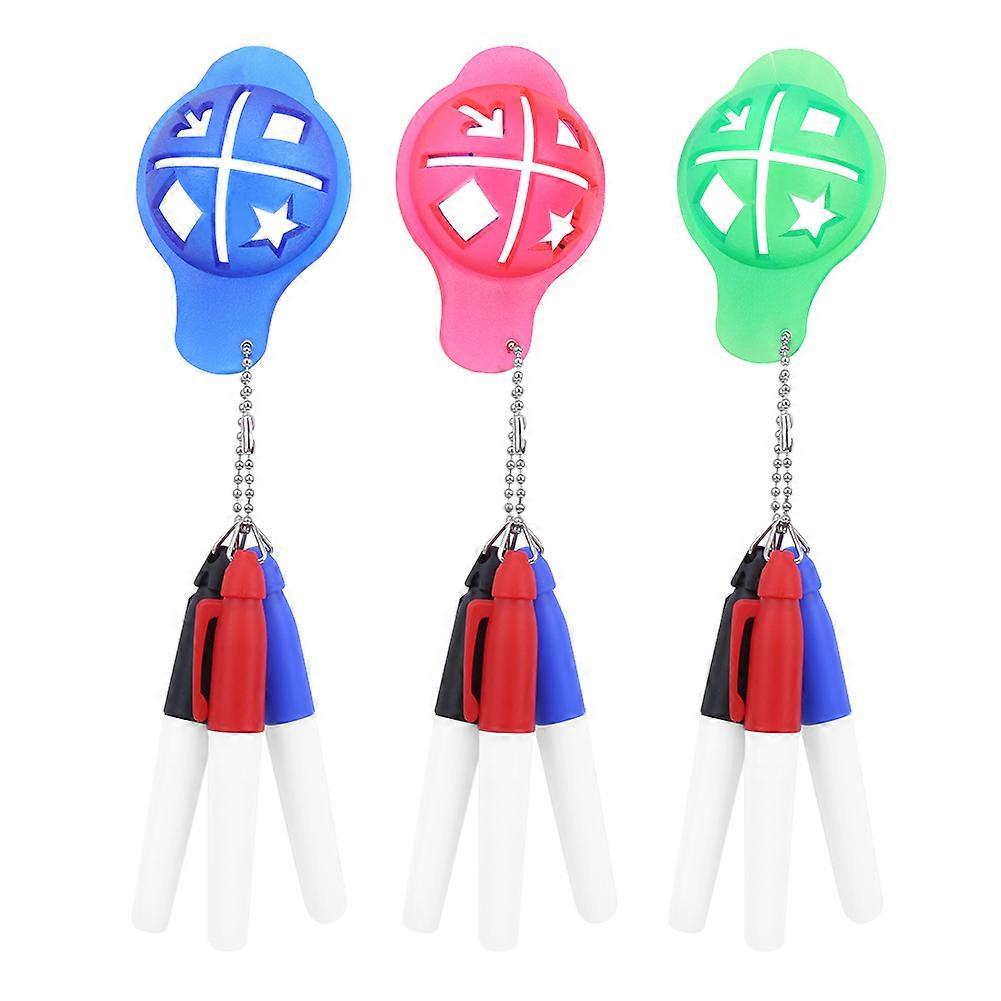Plastic Golf Ball Liner Colorfast Quick‑drying Marker Pen Set Alignment Putting Tool Equipment