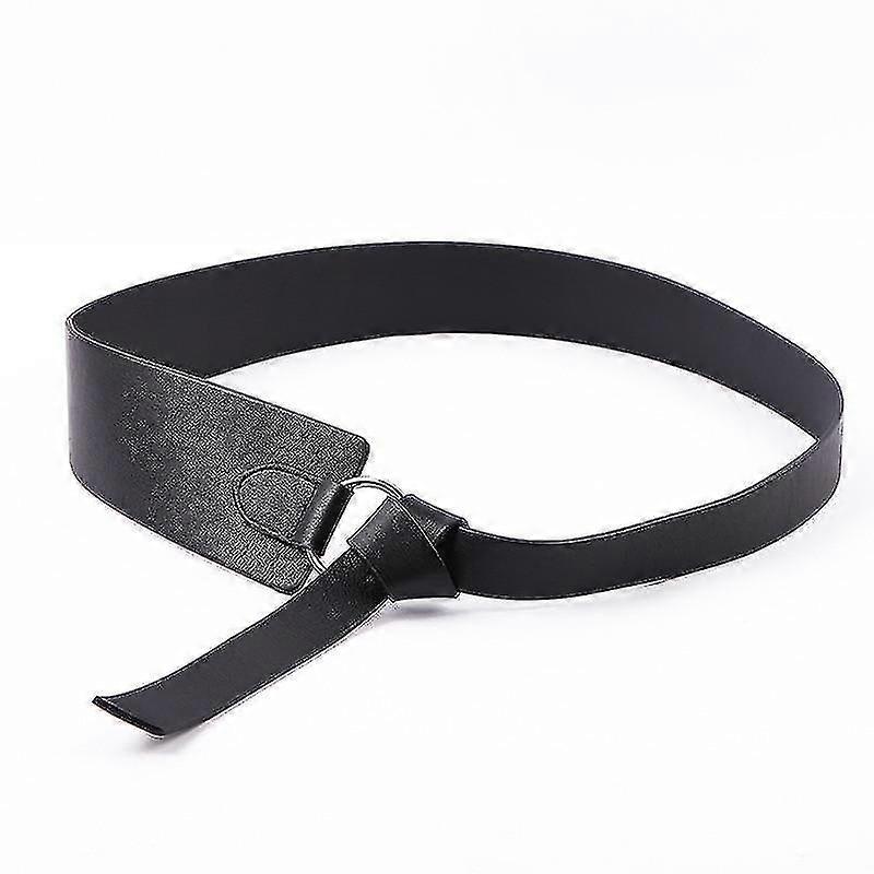 Tie Pattern Wide Leather Corset Belts