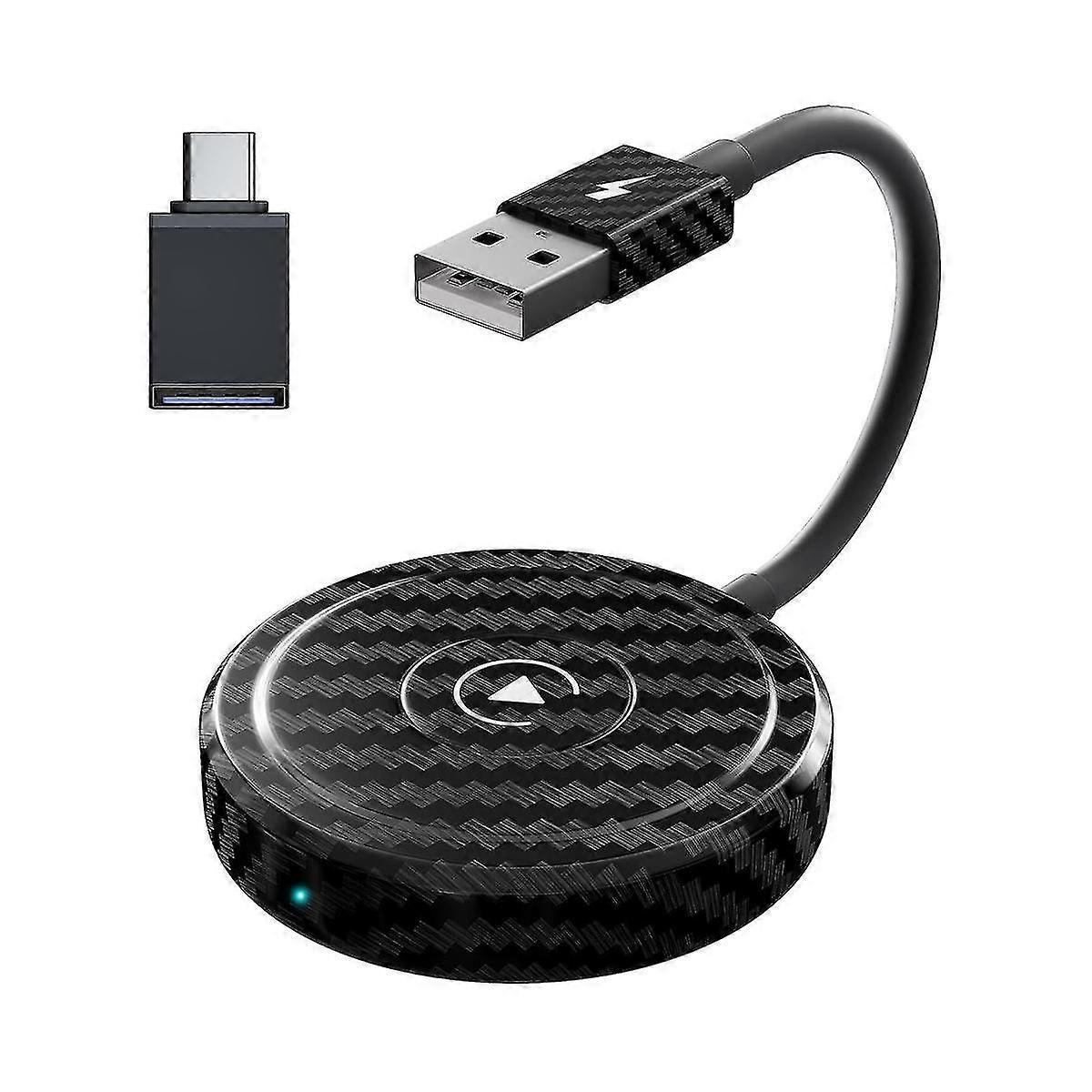 Wireless Carplay Adapter, Plug & Play für Carplay Wireless Adapter, Online-Update, Auto Connect, Easy Use Dongle