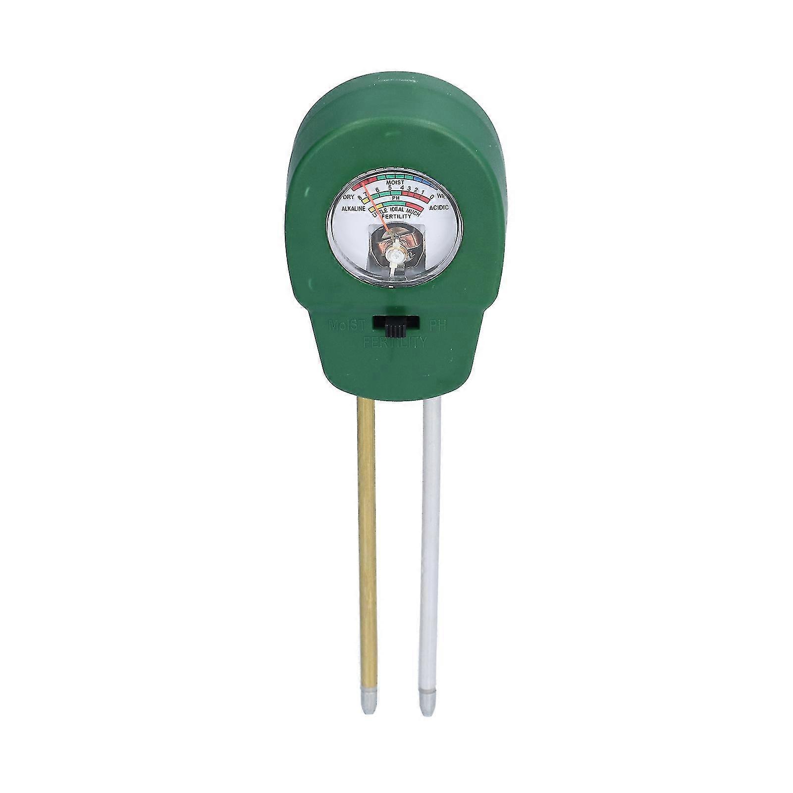 3 In 1 Soil Moisture Meter 2 Needles Adjustable PH Value Fertility Soil Test Tool compatible with Garden Courtyard Outdoor-YM