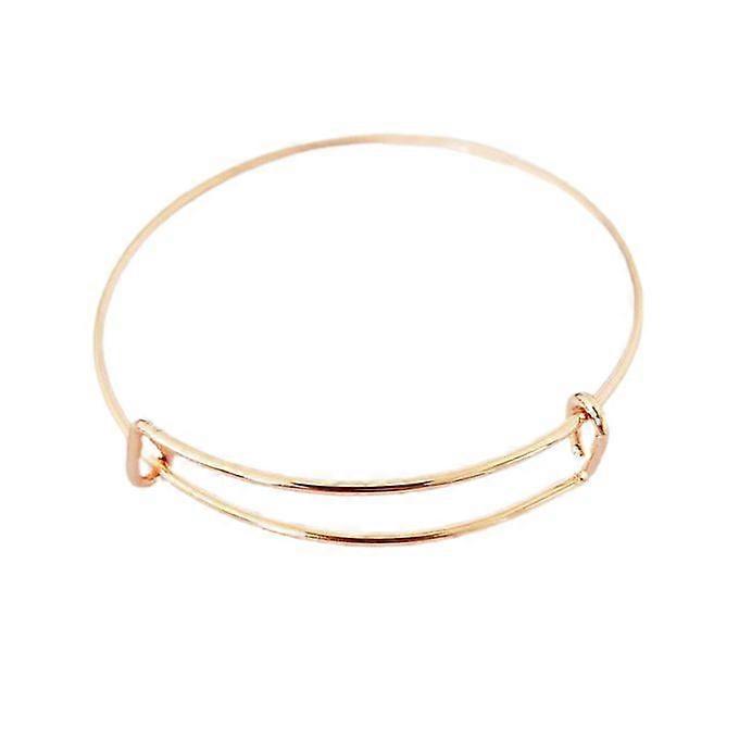 Women Simple Adjustable All-match Slidable Bangle-Rose Gold