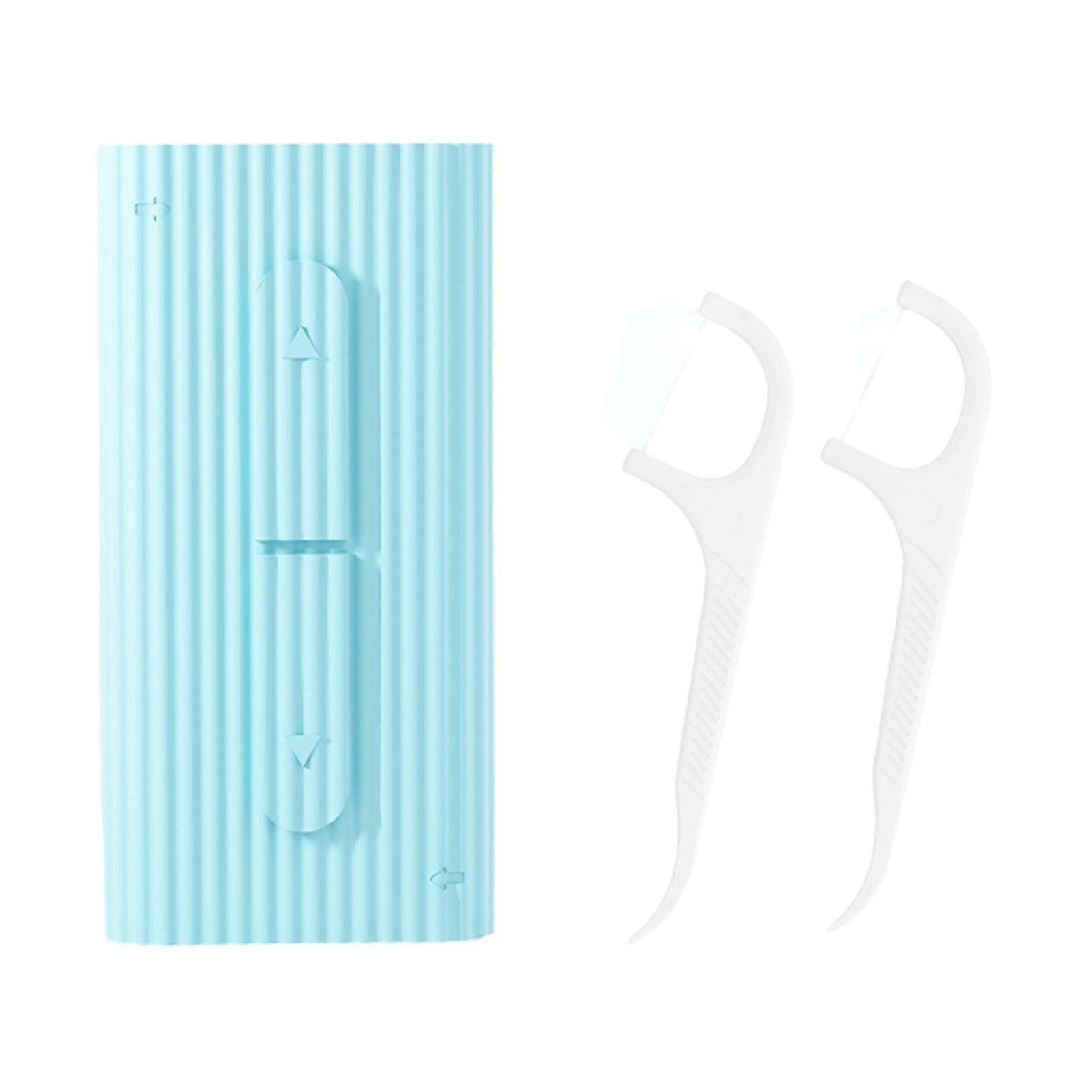 Automatic Portable Flosses Storage Case Easy To Refils With 10 Count Flosses Ideal For Home Office