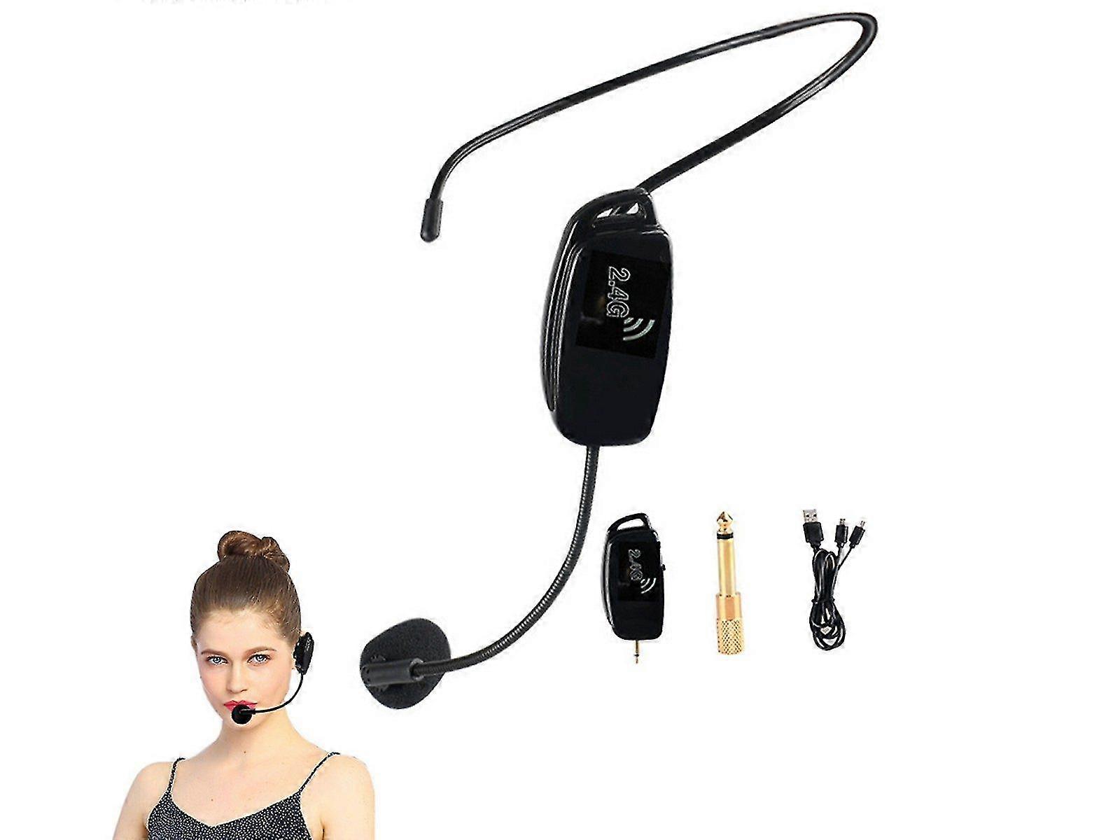 2.4G WiFi Wireless Microphone Headset USB Rechargeable Headset Mic