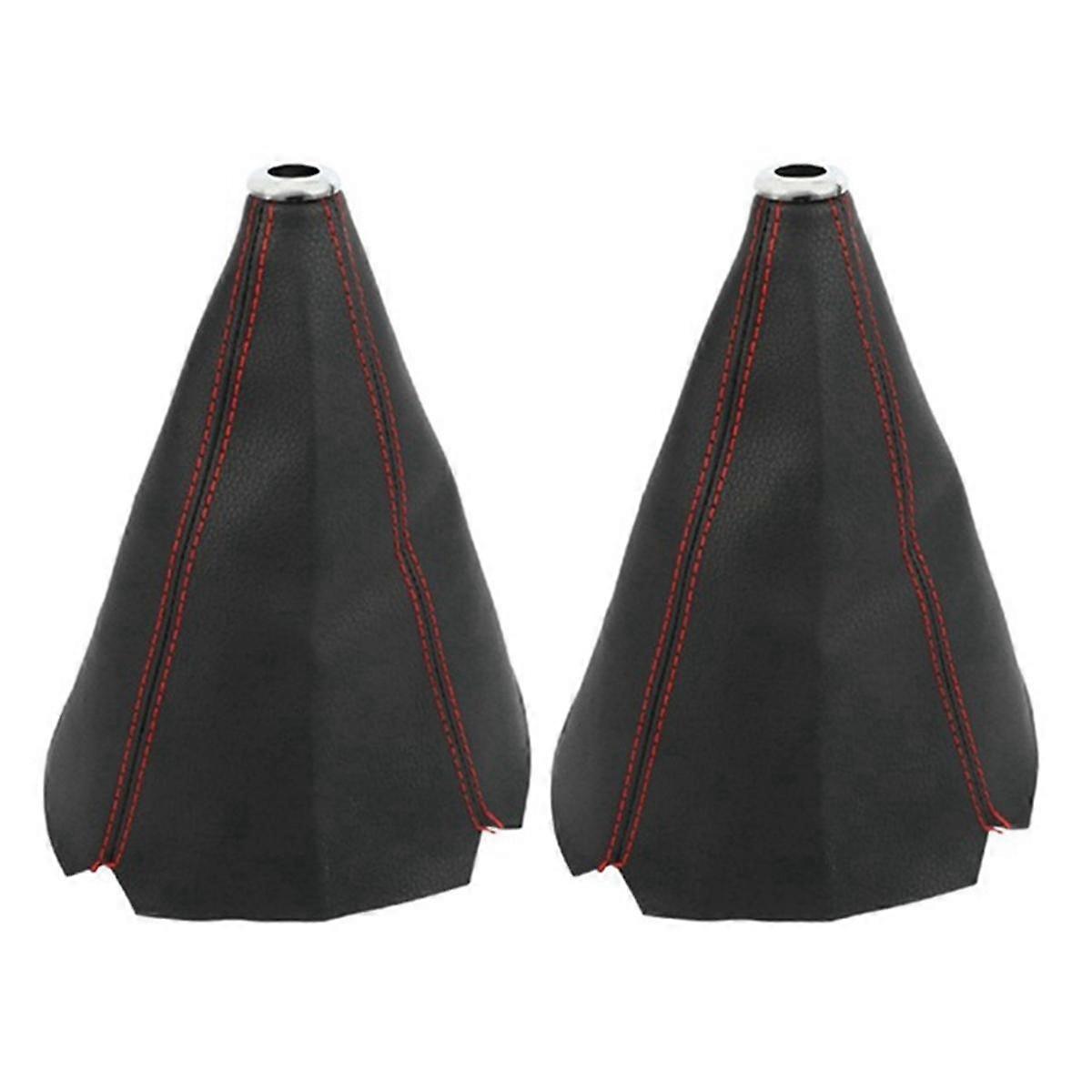 2pcs Universal Auto Manual Gear Shift Knob Boot Dust-Cover Gear Gaiter Cover Gear Shifter Boot Shift Knob Gaiter Boot