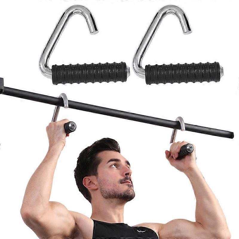2Pcs Pulls Up Fiess Hook Grip Non Slip Workout Handle Ergonomic For Barbell Pull-up Bars