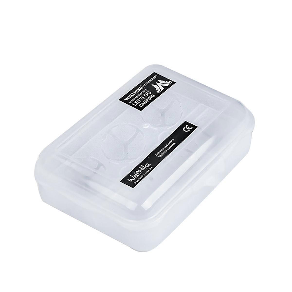 6 Grid Egg Carton with Lid Stackable Crisper Egg Protection Box Plastic Egg Container Free for Camp