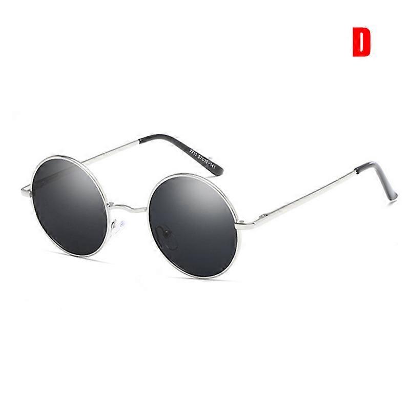 Vintage Retro Round Sunglasses Metal Circle Frame Casual Sunglasses for Men