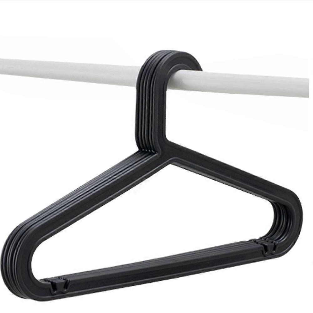 10pcs White Clothing Plastic Hanger Sling Anti-drop Hanger For Aldult Clothing