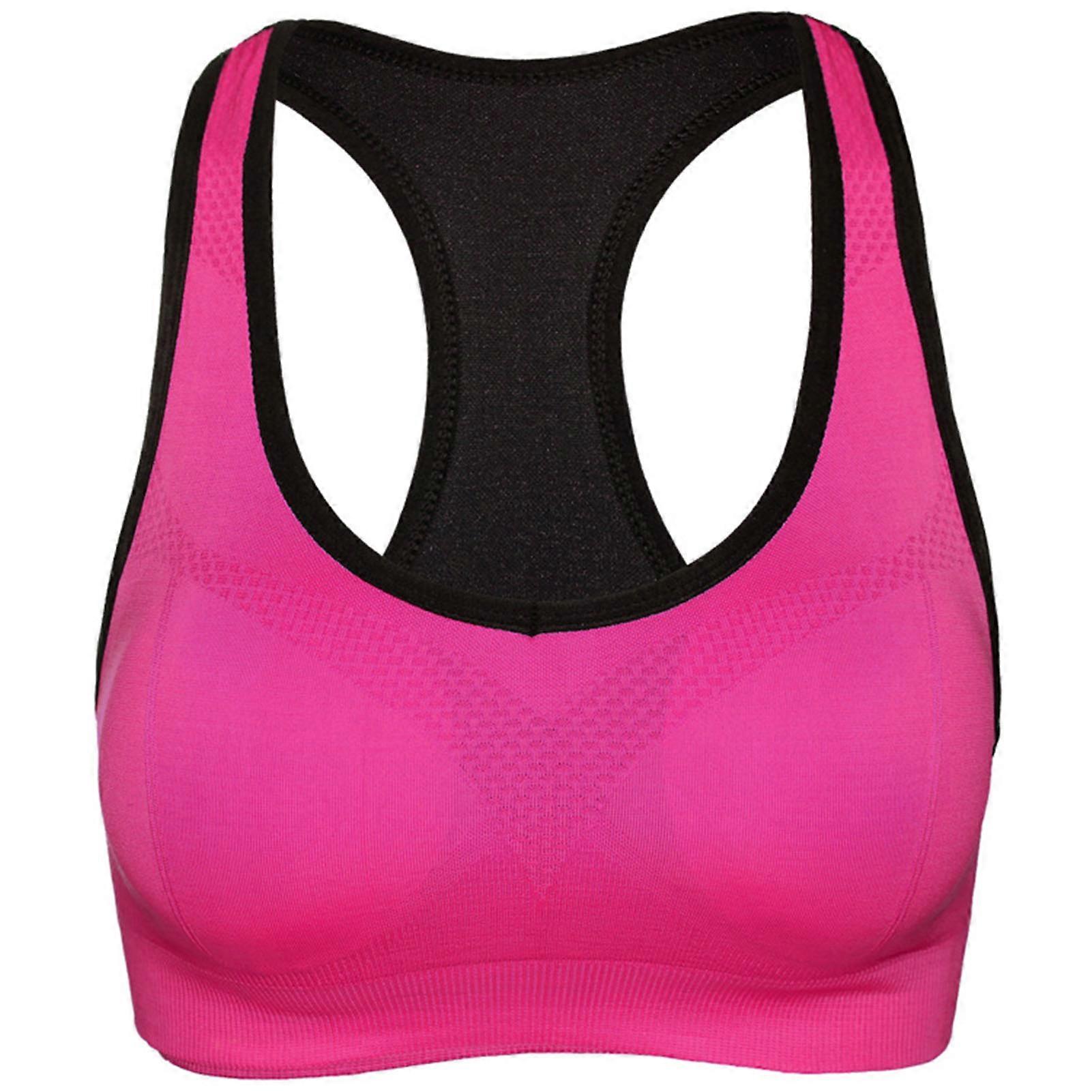 Women's No Rims Sports Bra Elastic Fast Sweat Absorption Clothes for Indoor Workout