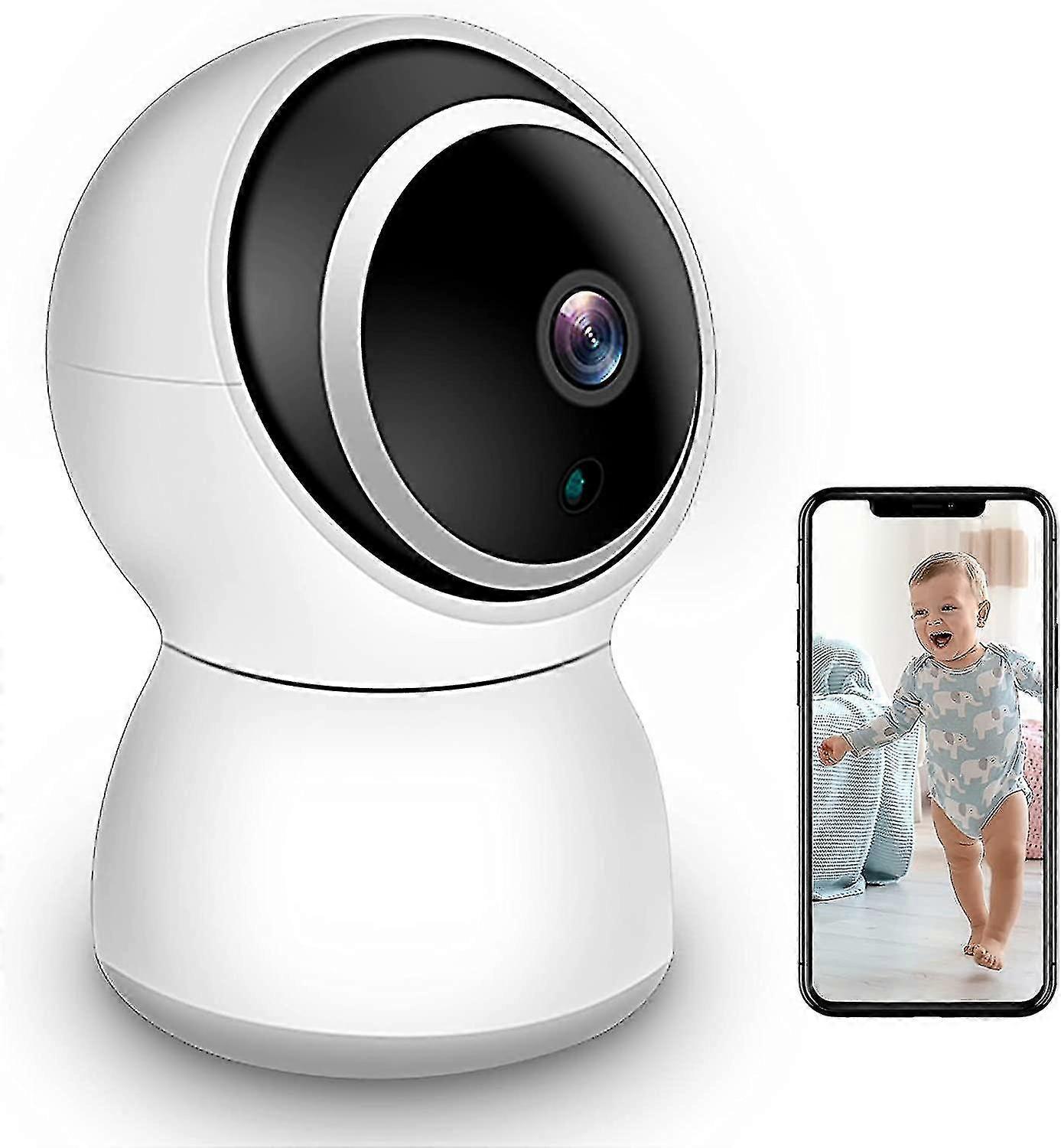 Baby Monitor Camera, 1080p Fhd Home 2.4g Wifi Security Camera Motion Detection With Night Vision 2-way Audio Cloud Service/tf Card - Baby/elder/pet Mo