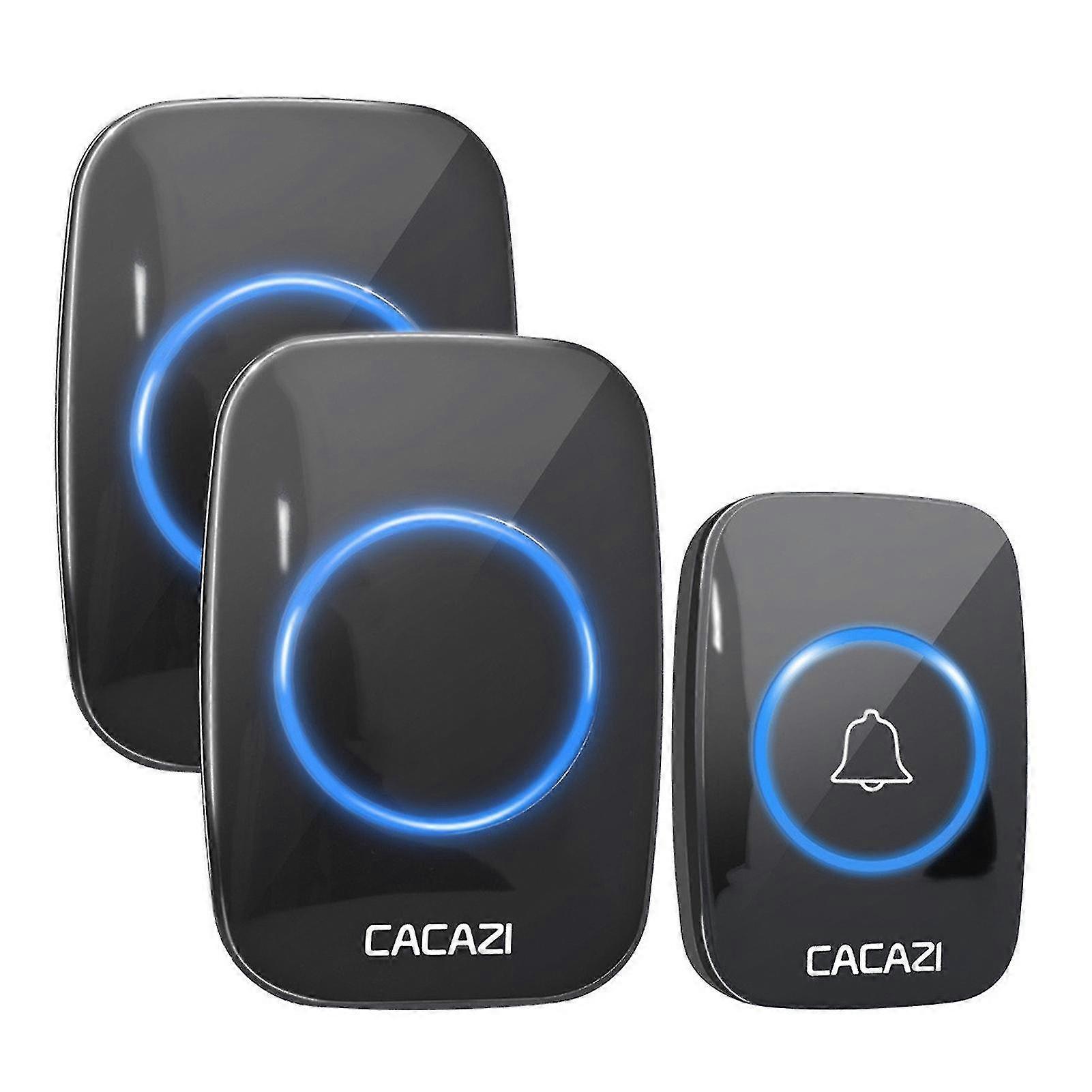 A10 Wireless Doorbell 60 Chime 5 Volume Levels Waterproof Anti-interference Strong Signal Long Receiving Distance Eu/us/uk Plug Smart Door Bell Home S