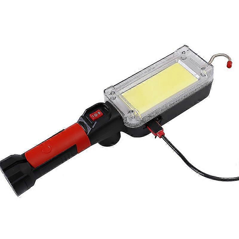 Led Work Light Portable Torch Magnet Hook Camping Light Usb Cob Rechargeable 18650 Torch