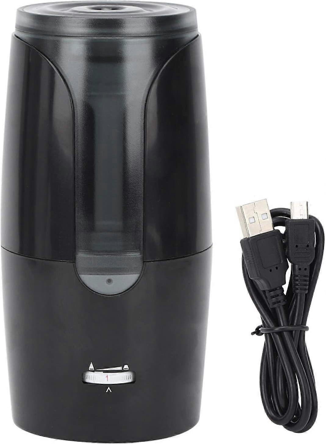 ZK- Electric Pencil Sharpener, Battery and USB Electric Pencil Sharpener (Black)