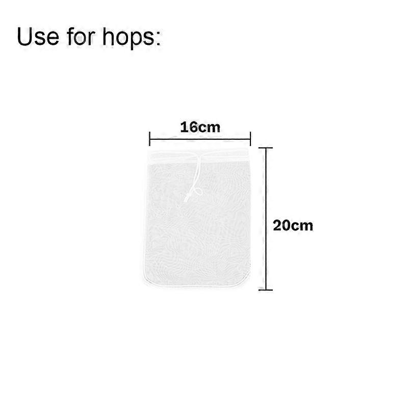 120 Micron Mesh Filter Bag With Drawstring Food Strainer Straining Bag All Grain Brew Bag Beer Hops Filter for Kettle Use