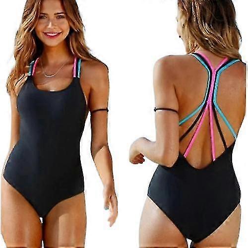 Maillots de bain Femme Maillot de bain une pièce col rond femme