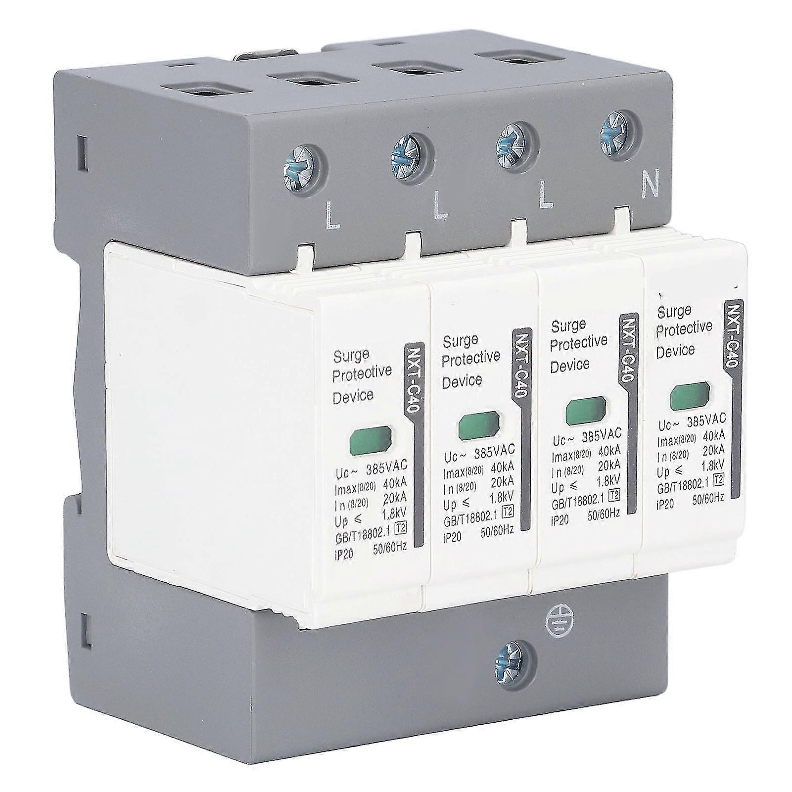 Surge Protective Device Voltage Protection Arrester Protector 4p 40ka 230/400v Ntxc40