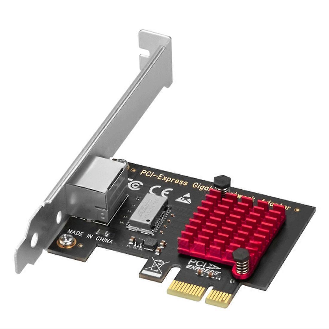 Carte PCIE Carte réseau Gigabit 2500 Mbit/s Carte réseau filaire RJ45 10/100/1000 Mbps Réseau PCI-E 2.5G