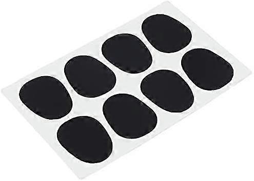 Yaju Alto Tenor Sax Saxophone Clarinet Mouthpiece Cushion, Oval Rubber Mouthpiece Patches Pads Cushions For Alto And Tenor Saxophone And Clarinetblac