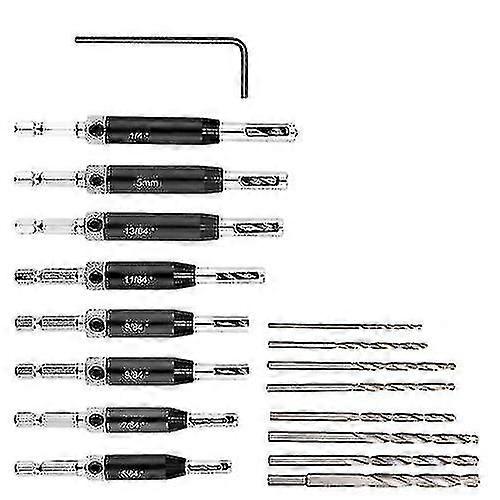 Self Centering Lock Hinge Drill Bit Set