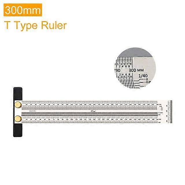 200/300/400mm Marking T-Rule Rules Woodworking Scriber Marking Rule Gauge Ruler B85C