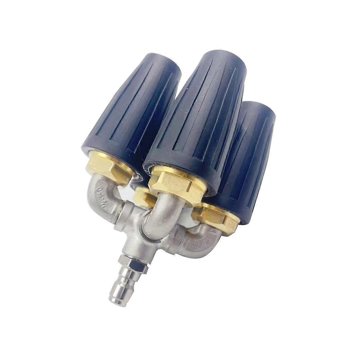 4-In-1 Turbine Nozzle Pressure Washer,2.0 Orifice Quadruple,360 Swivel Turbine Nozzle,1/4inch Quic