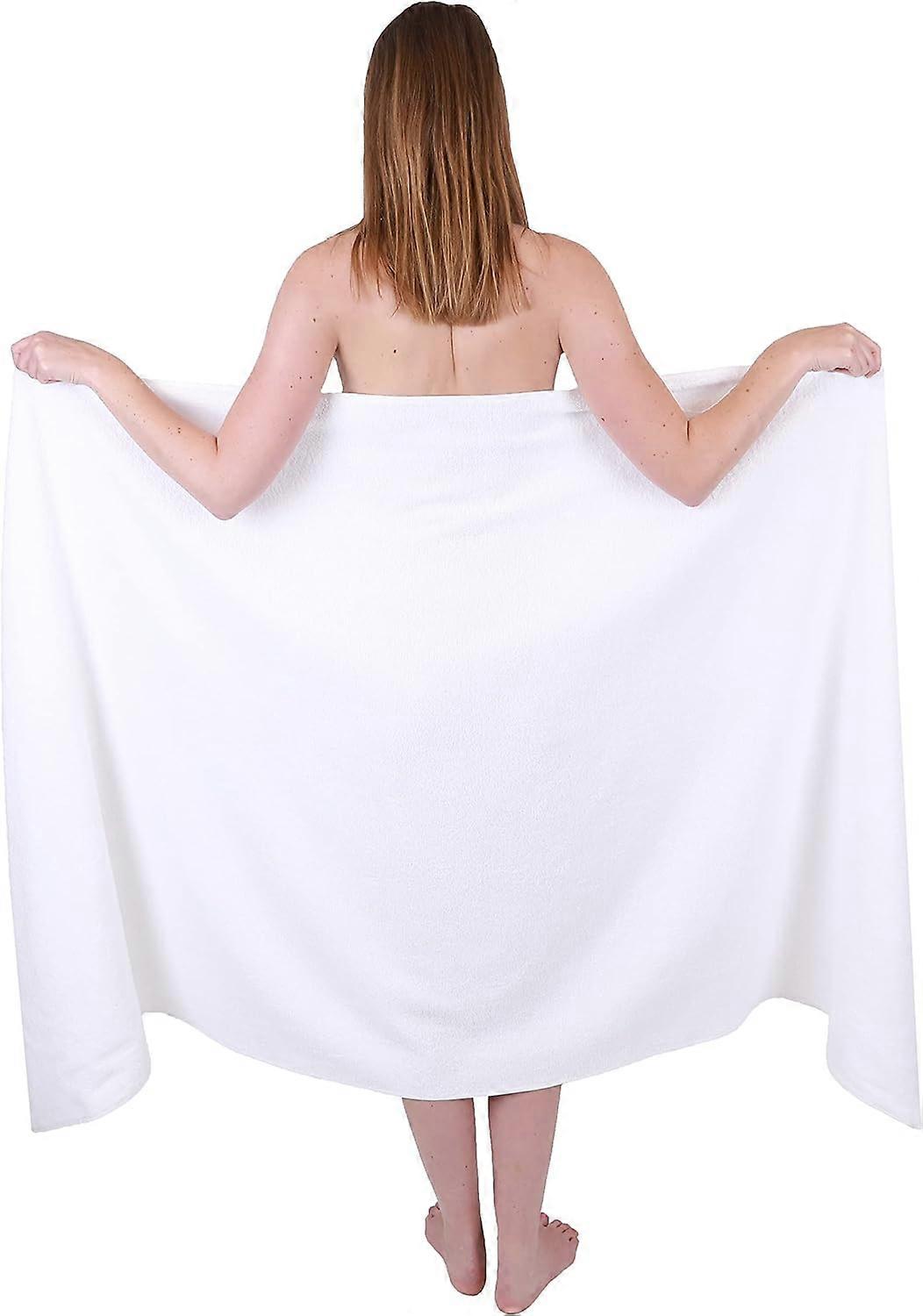 Bath Towel 100x200 cm White