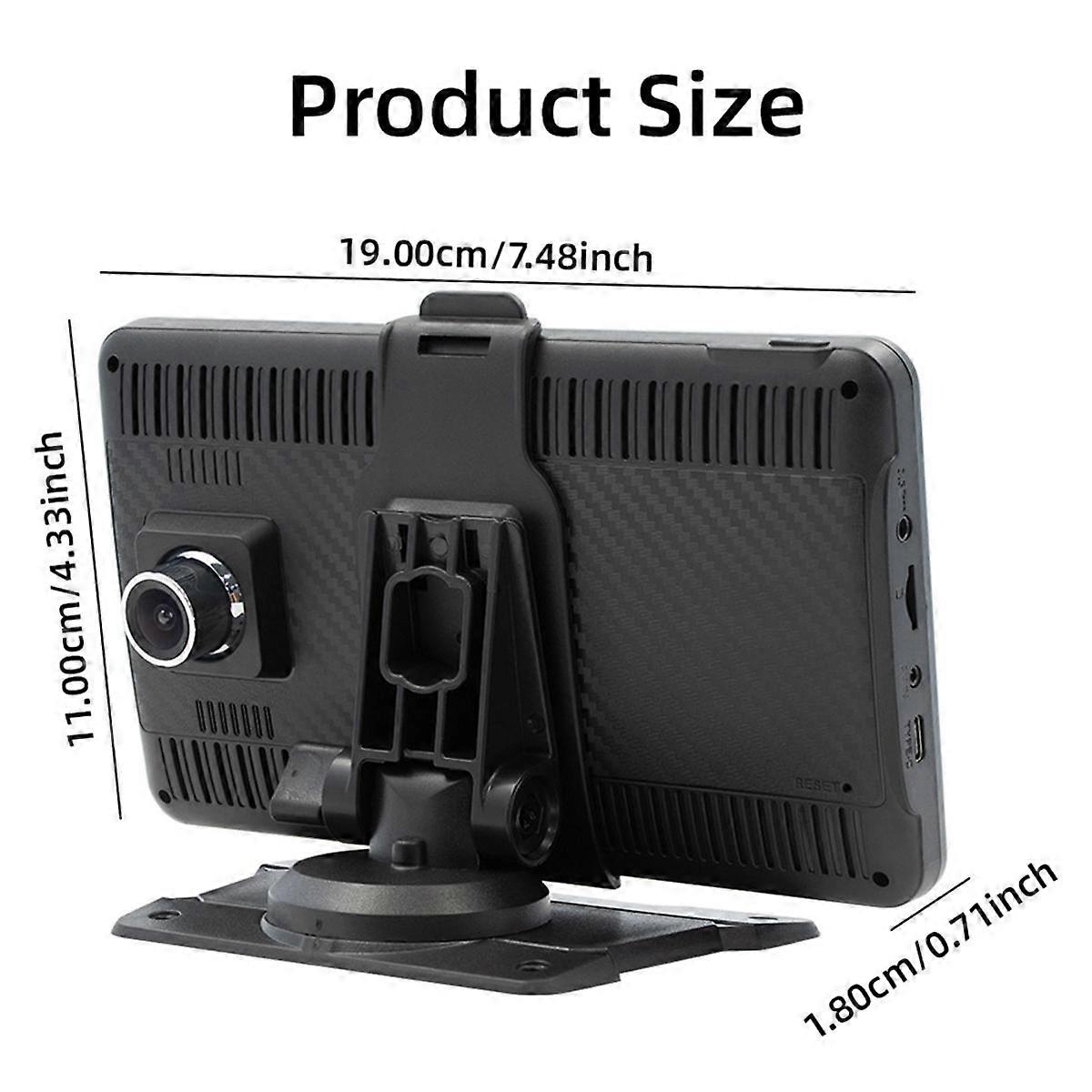 Auto 7 Zoll Bluetooth Tragbarer Bildschirm GPS Navigation Display Wireless Carplay Android Auto MP5 Playe