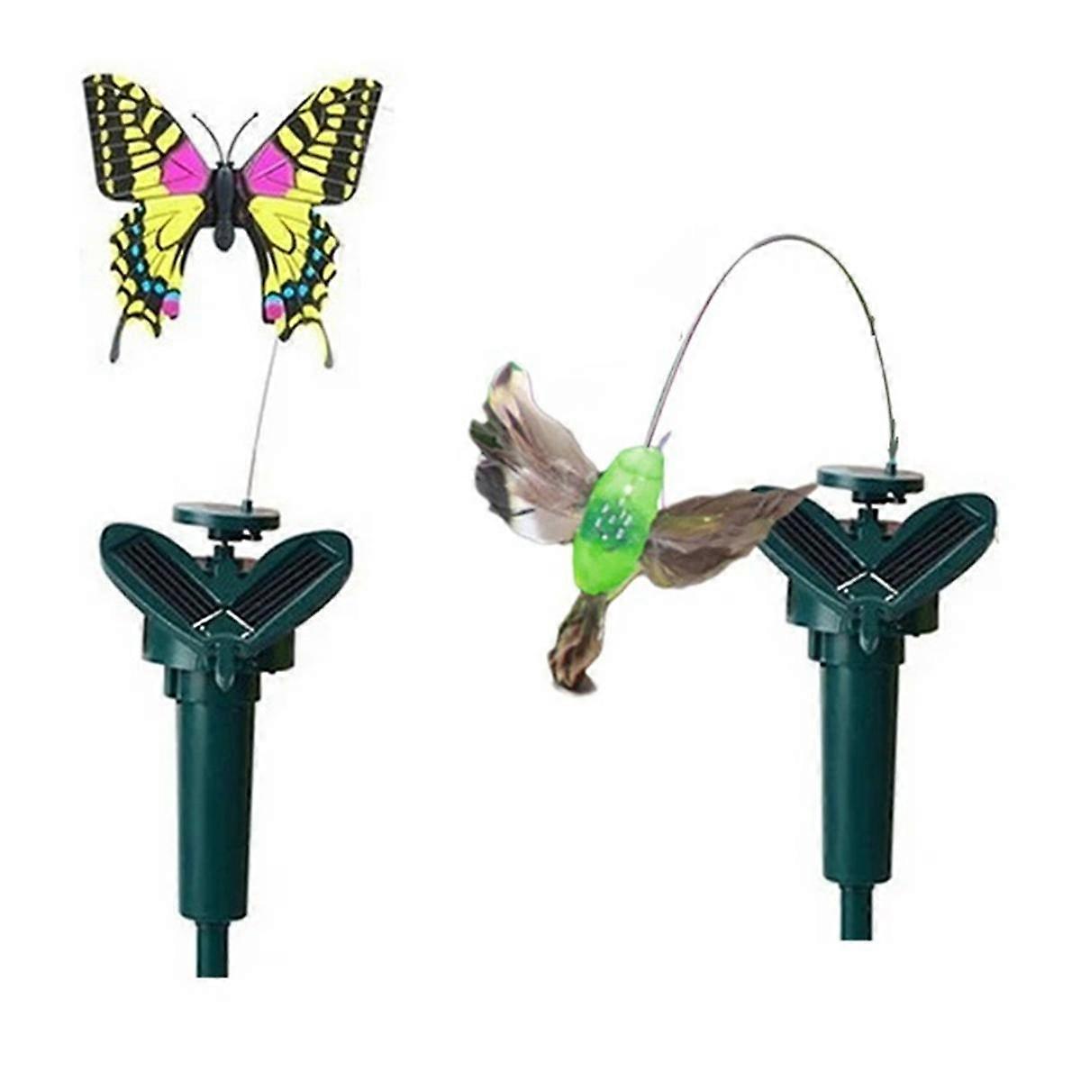 Simulation Solar Butterfly Indoor Outdoor Auto Flying Bird Butterfly Waterproof Craft Atmosphere fo