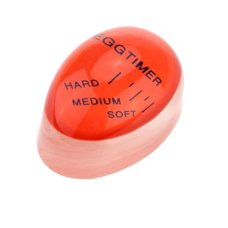Egg Timer Kitchen Hard-boiled, Semi-hard or Hard-boiled Egg Timer Color Changing Reusable Safety Egg Timer