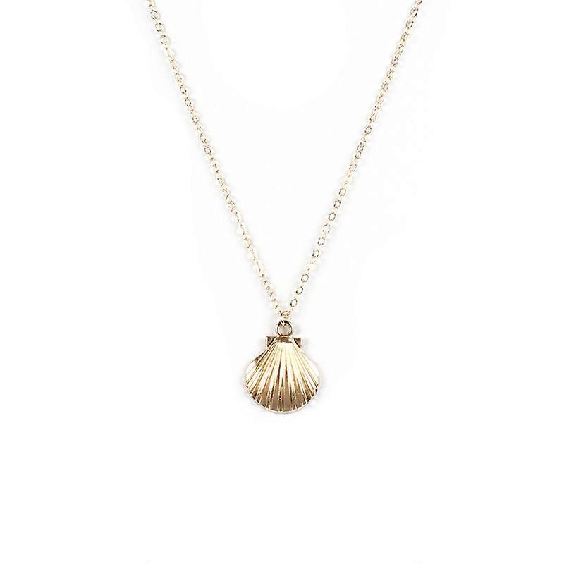 Scallop Mini Shell Necklace Gold