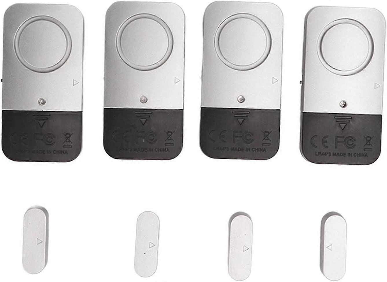 Security door alarm, 120DB window door alarm 4 sets for hotel