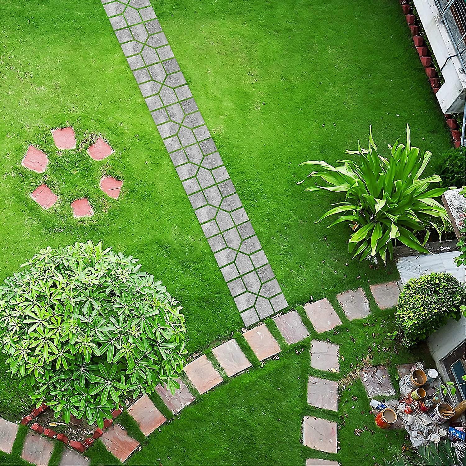 Betonform, Schalungsform zum selber gieen, Gussform fr Gehwegplatten, 40x40cm, más robusto Kunststoff, Plástico Negro