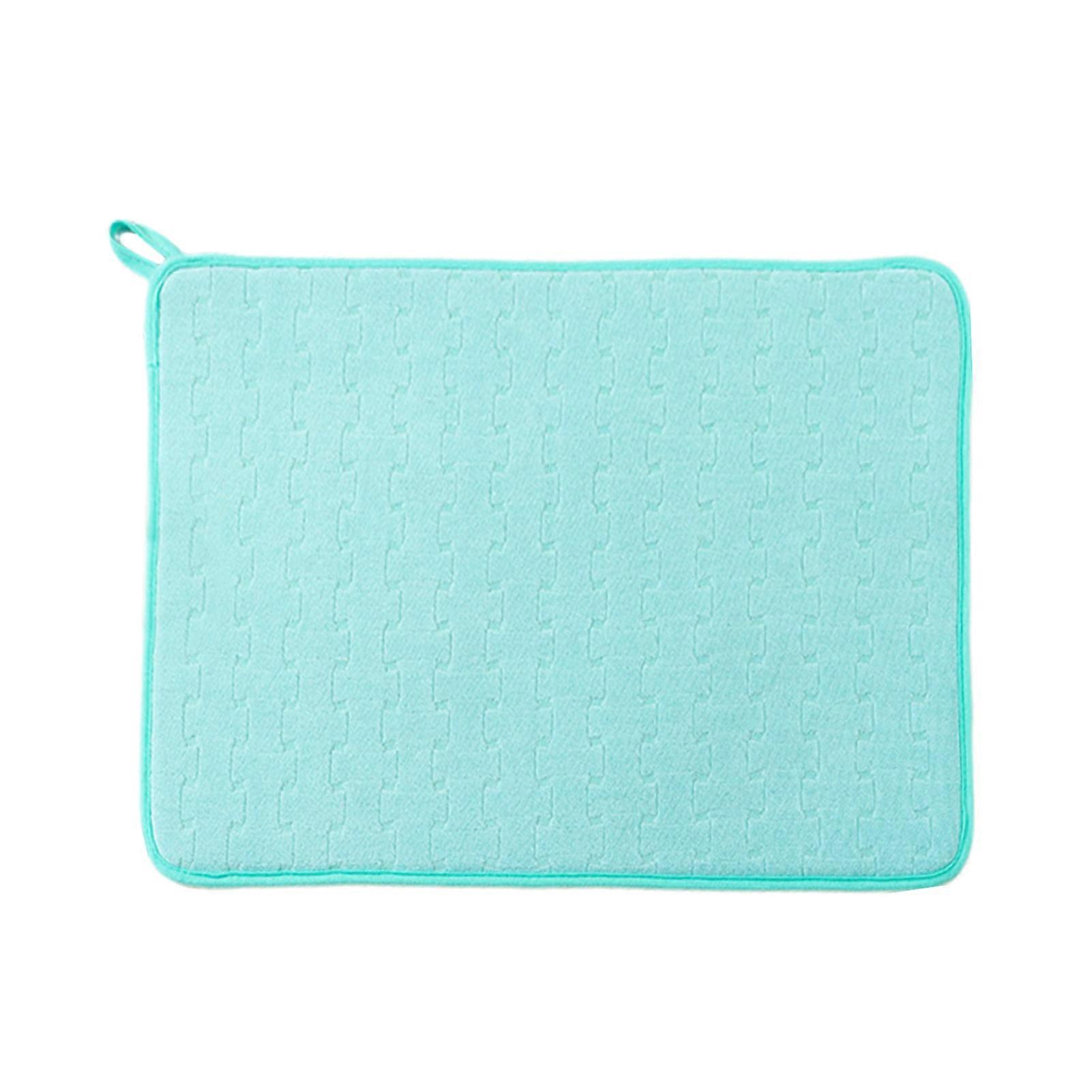 Microfiber Dish Drying Mat Absorbent Pad Large Size Kitchen Counter Mat Dish Drainer Pad Tableware Countertop Protection Mat for Countertops Sinks Dra