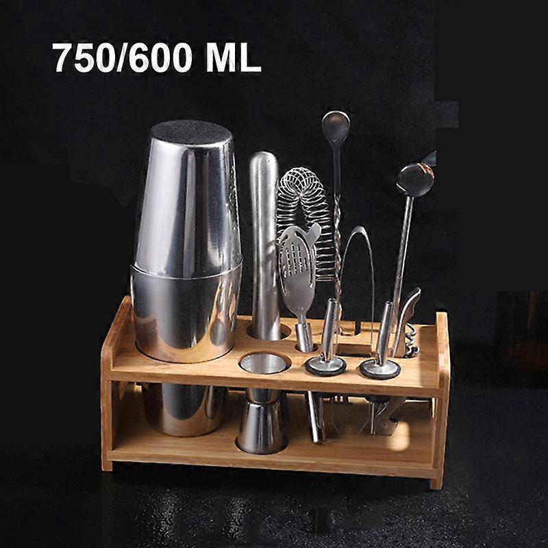 Stainless Steel Cocktail Shaker Mixer Wine Martini Boston Shaker For Bartender Drink Party Bar Tools 550ML/750ML SMTX